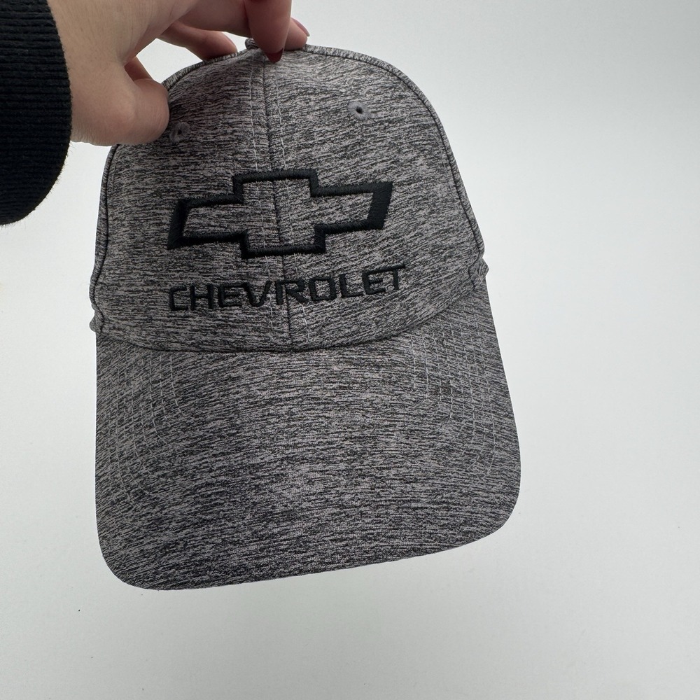 Chevrolet Bowtie Heather Gray Adjustable‎ Dad Hat Chevy Logo Casual Cap - Picture 3 of 9